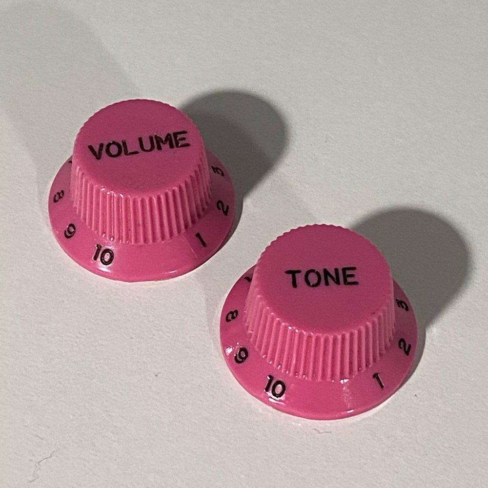 Pink Guitar Knobs